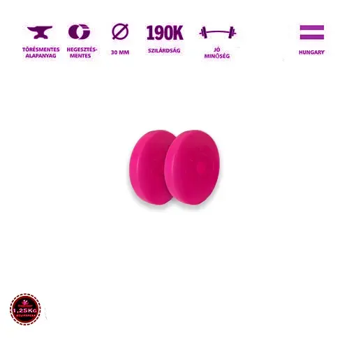 1,25 kg GazoFitness súlytárcsa – prémium minőség edzéshez 1,25 kg-os fekete súlytárcsa 31 mm belső átmérővel – GazoFitness márkájú edzőtermi súlytárcsa